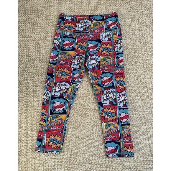 Constantly Varied Gear Womens Comic Leggings Elastic Waist Pull squats fun sm - Picture 3 of 4
